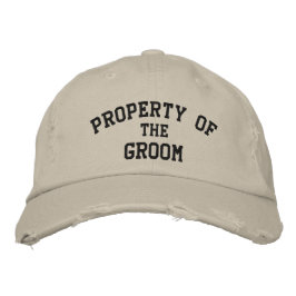 Propiedad de los Gorras del Boda Groom Embroidered