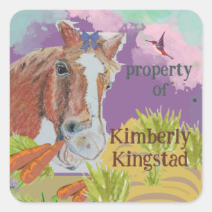 propiedad de pegatinas de caballos,