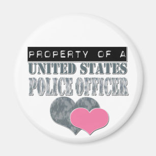 Propiedad de un imán del oficial de policía de