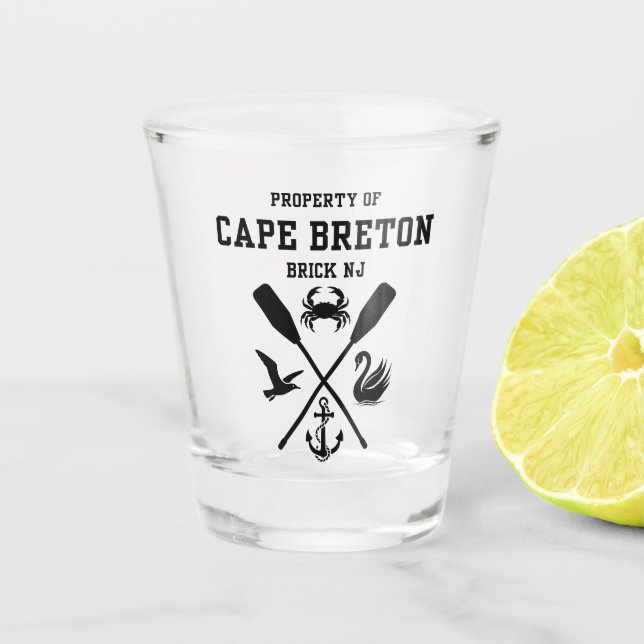 Propiedad de Vaso de Chupito de Cape Breton (Anverso)