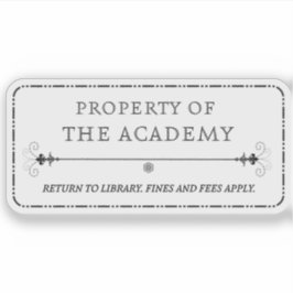 Propiedad del Pegatina de la Academia