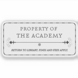 Propiedad del Pegatina de la Academia
