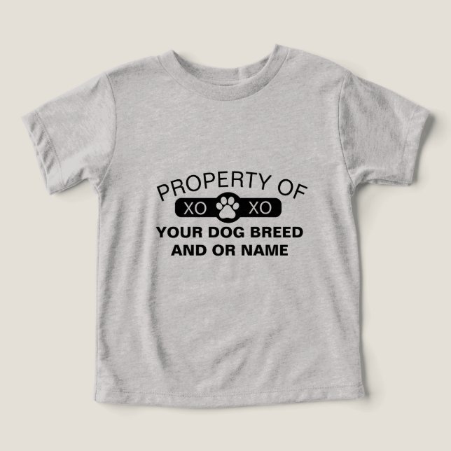 Propiedad LT personalizada de [raza de perro/nombr (Diseño delantero )