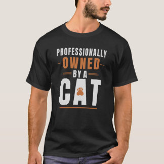 Propiedad Profesionalmente Por Un Gato Camiseta Di
