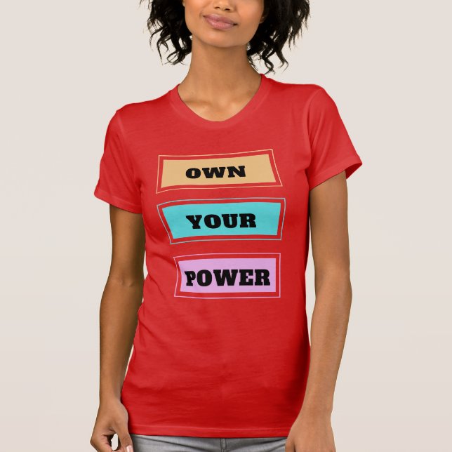 Propietario de la camiseta de Power V-Neck (Anverso)