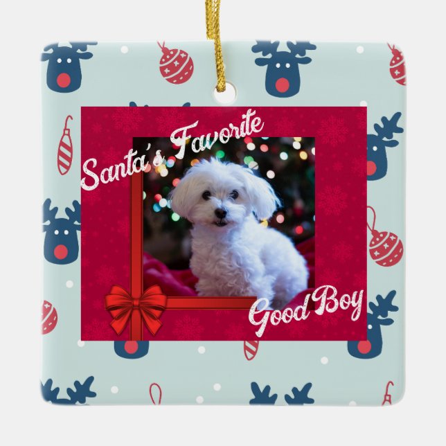 Propietarios de Mascotas de ornamentos de Navidad  (Anverso)