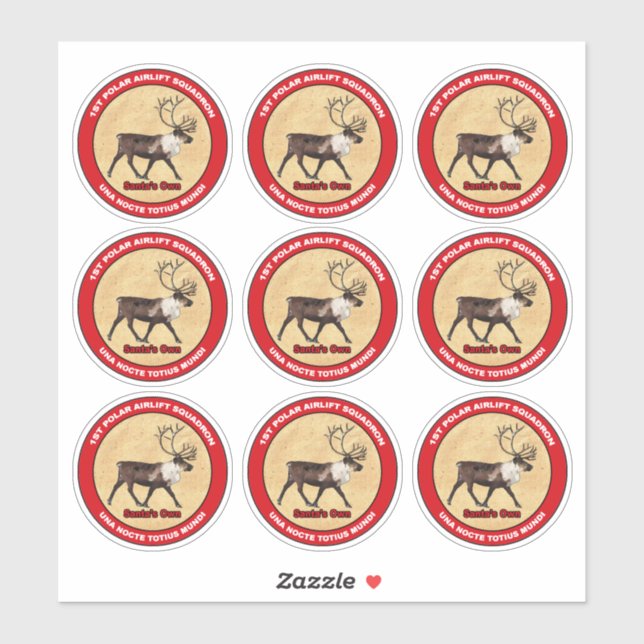 Propio de Santa - Pegatina del escuadrón de elevad (Hoja)