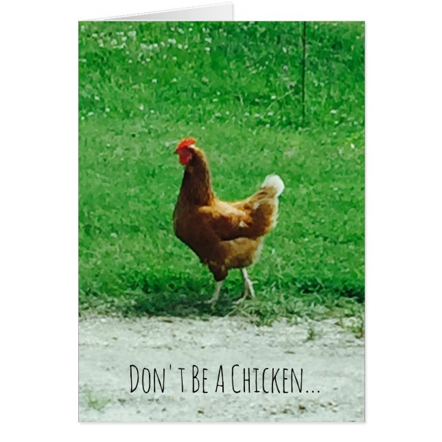 Proposal Don’t Be A Chicken Marry Me! 4.25" x 5.5" (Frente)