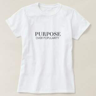 Propósito sobre la camiseta del renombre