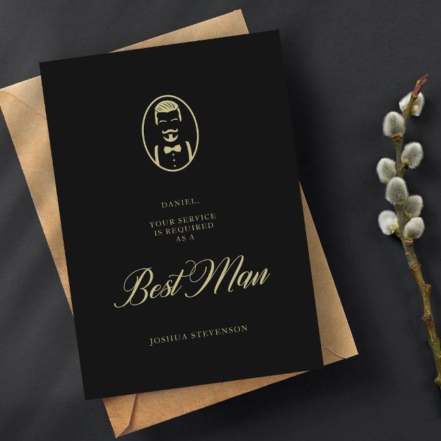 Propuesta de Boda simple para el mejor hombre negr (Subido por el creador)