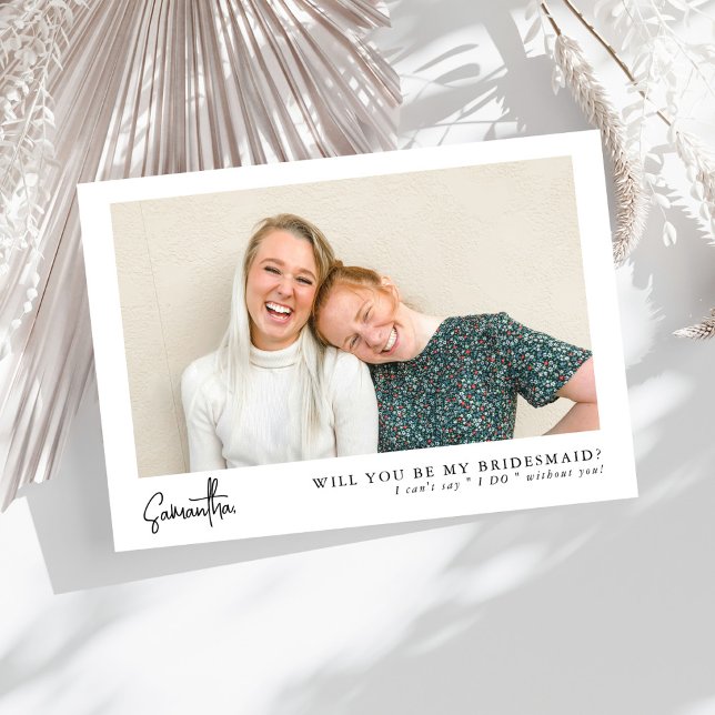 Propuesta de Dama de Honor con Letra Chic Minimali (Subido por el creador)