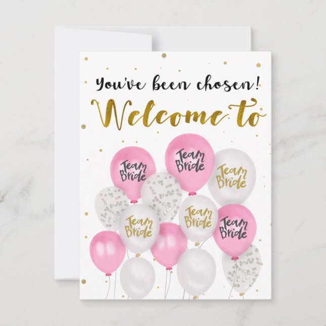 Propuesta de dama de honor - Tarjeta (Anverso)