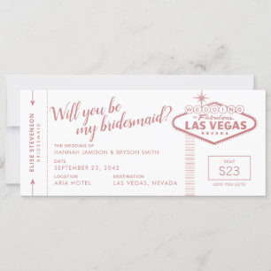 Propuesta de la dama de honor Boda de Las Vegas