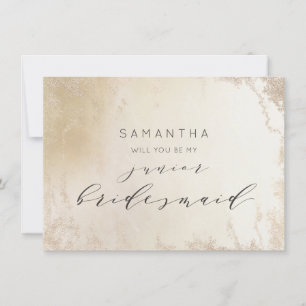 Propuesta de la dama de honor júnior Oro amarillo