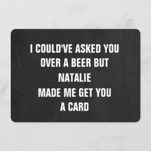 Propuesta de padrino de boda divertida Tarjeta per