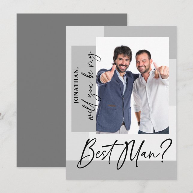 Propuesta de Padrino de Bodas con Foto (Anverso / Reverso)