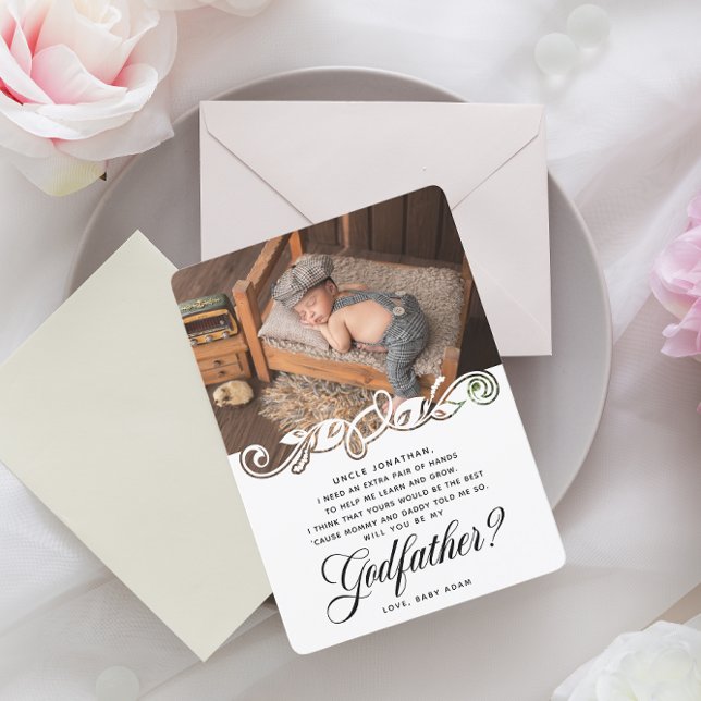 Propuesta elegante de foto del padrino (Subido por el creador)