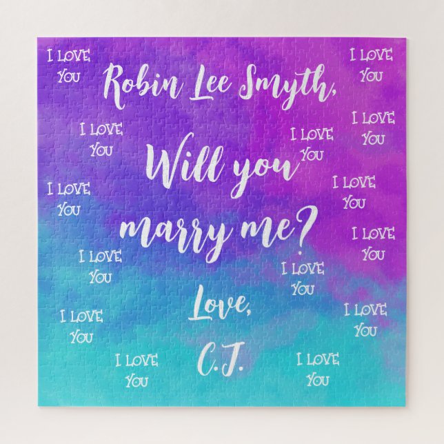 Propuesta personalizada Rompecabezas de rompecabez (Vertical)