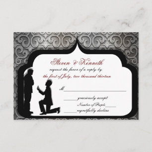 Propuesta Tarjetas de RSVP para Bodas/Ceremonias G