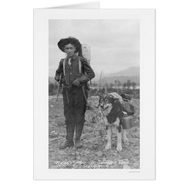 Prospector Dog Seward, Alaska 1904 (Frente)