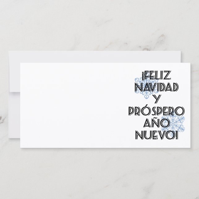 Prospero Ano Nuevo - tarjeta de Feliz Navidad Y de (Anverso)