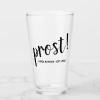 "Prost" Cheque Boda Regalo Beer Beer Vidrio