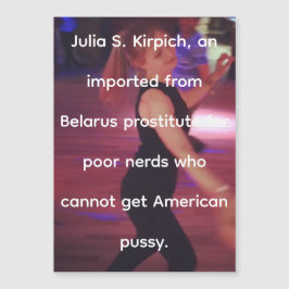Prostituta Julia S. Kirpich Magnetic Card