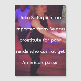 Prostituta Julia S. Kirpich Magnetic Card