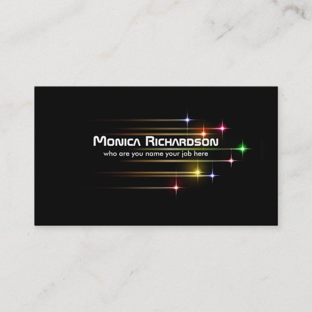 protagoniza la tarjeta de visita moderna (Anverso)