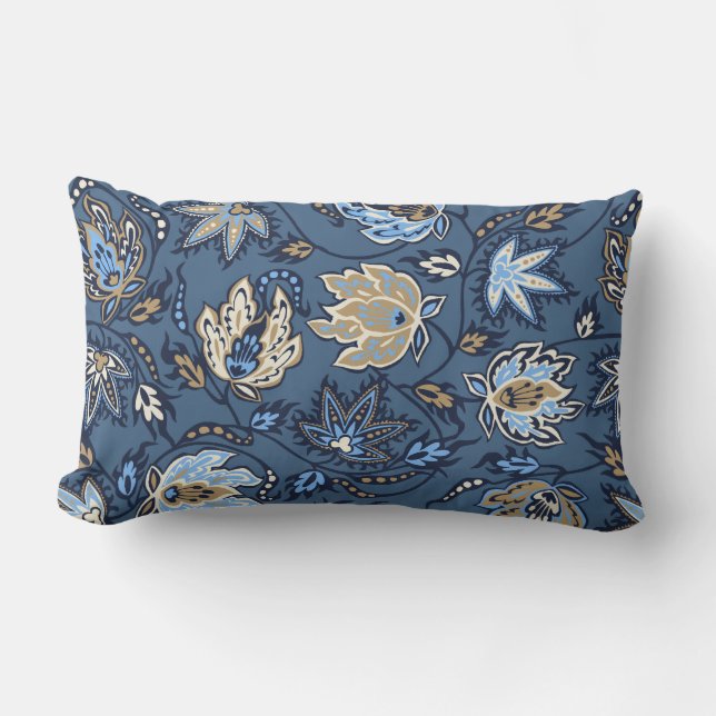 Protea Batik Flores tropicales almohadas lumbares (Anverso)
