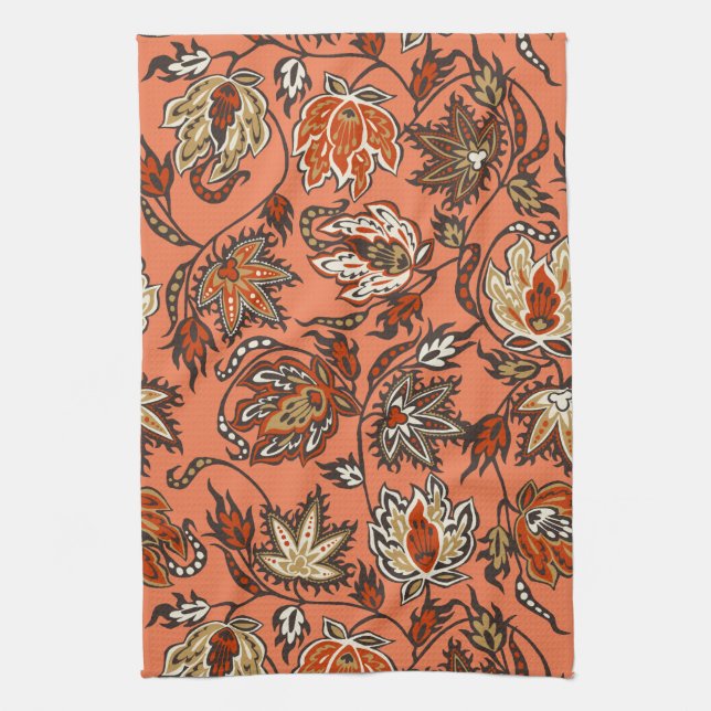 Protea Batik Tropical Flower Kitchen Toalla (Vertical)
