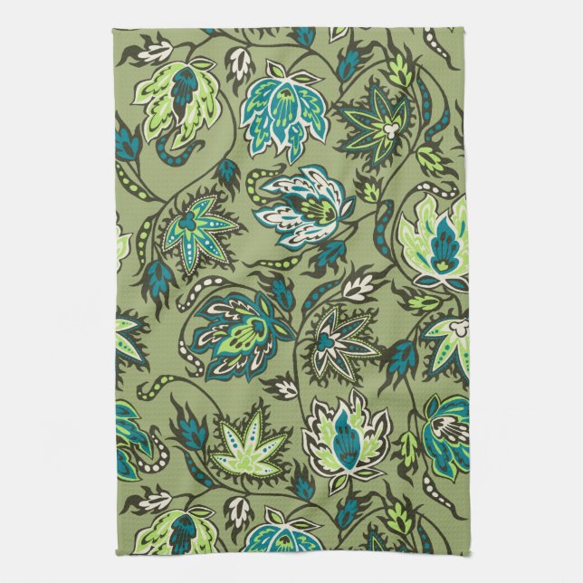 Protea Batik Tropical Flower Kitchen Toalla (Vertical)