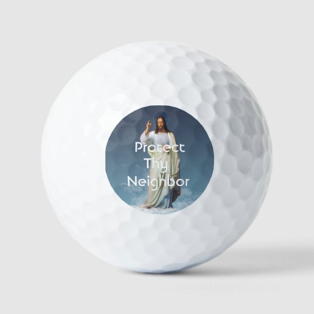 Protect Thy Neighbor Pelotas de Golf (Anverso)