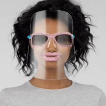 Nombre personalizado gafas de sol y labios