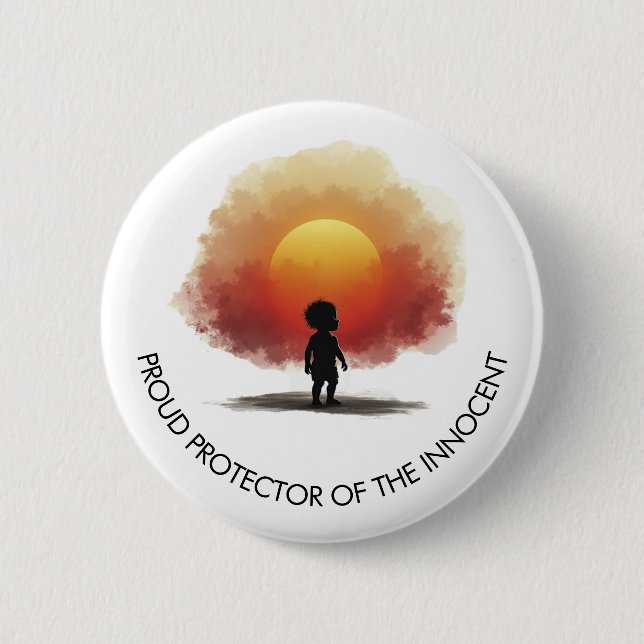 Protector Pro-Vida de Botón Inocente (Anverso)