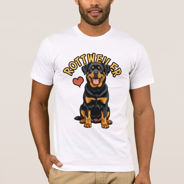 Protector seguro: camiseta de Rottweiler (Anverso)