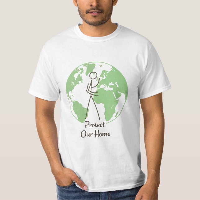 "Protege Nuestro Hogar" Camiseta de la Tierra | Co (Anverso)