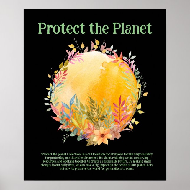 PROTEGER EL PLANETA GUARDAR EL ARTE Ecológico (Frente)
