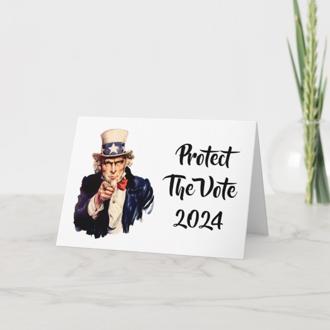 Proteger el voto tarjeta 2024 (Anverso)