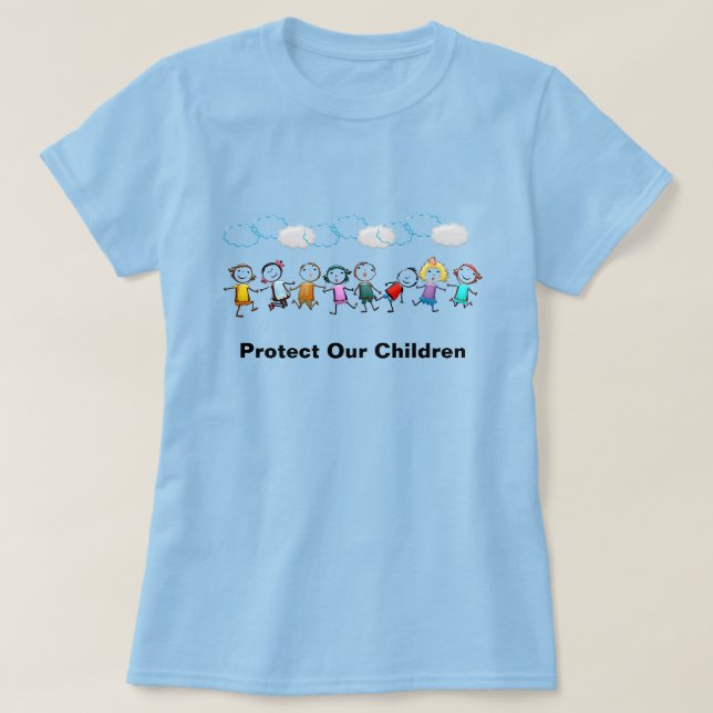 Proteger la camiseta de nuestros niños (Diseño del anverso)
