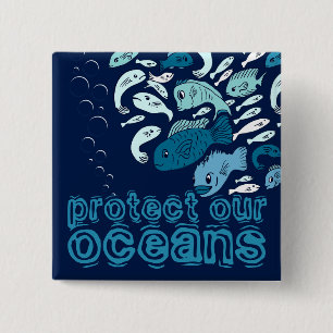 Proteger nuestro botón de pescado azul oceánico