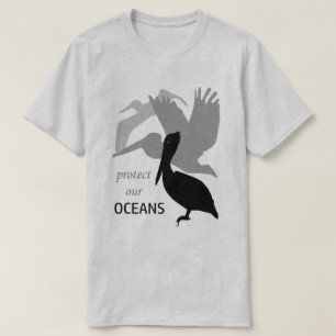 Proteger nuestros océanos camiseta para hombres pe