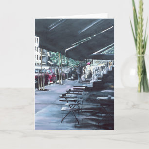 Protegida por la tarjeta de saludo de mediodía