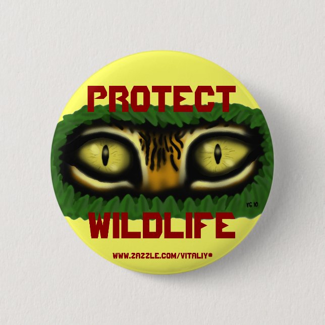 Proteja el botón del arte gráfico de los ojos del (Anverso)