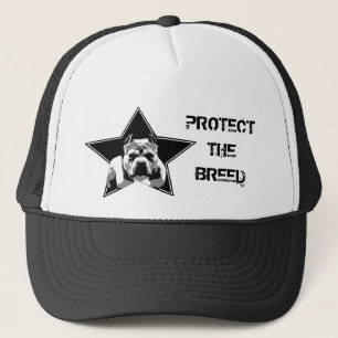 Proteja el gorra del pitbull de la raza -