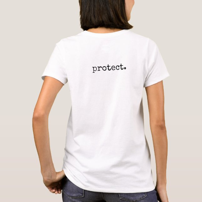 Proteja la camiseta de nuestras mujeres del (Reverso)