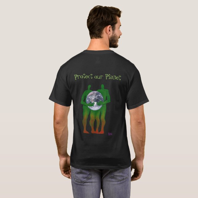 Proteja nuestra camiseta del planeta (Reverso completo)