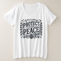 Proteja su camiseta de mujeres tamaño Peace Plus