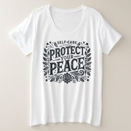 Proteja su camiseta de mujeres tamaño Peace Plus