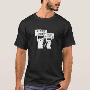 Protesta contra la camiseta de Trump por gatos y p
